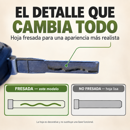 Comparativa hoja fresada frente a hoja lisa